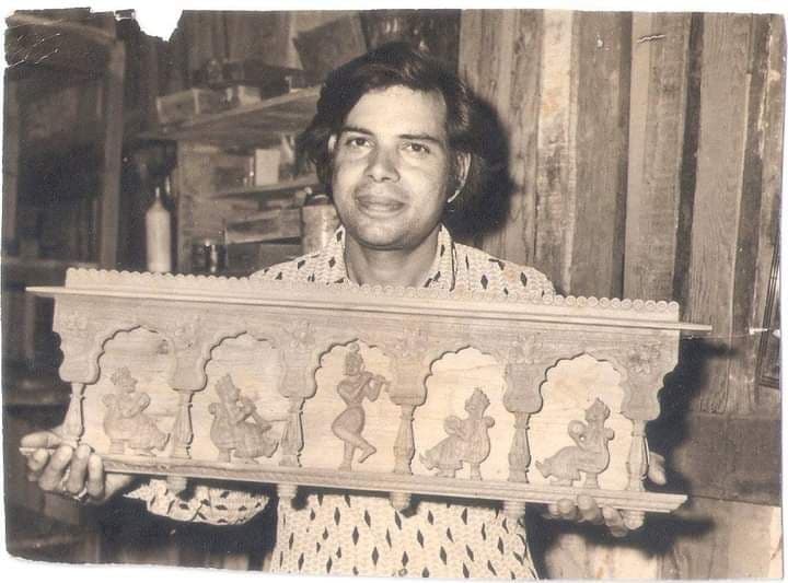 Extraordinary wooden art created by master wood carver Natwarlal Mistry